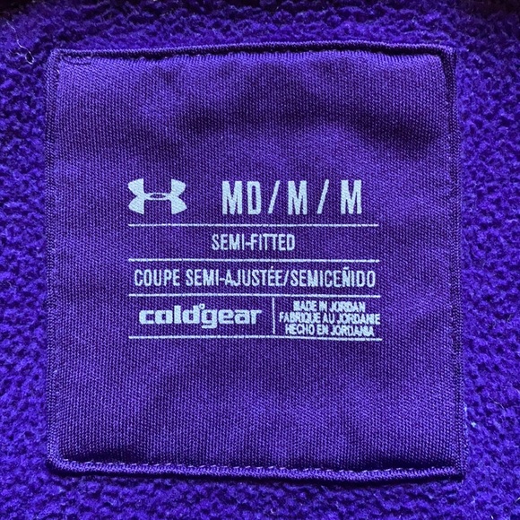 Medium Under Armour semi fitted purple hoodie - Picture 3 of 4